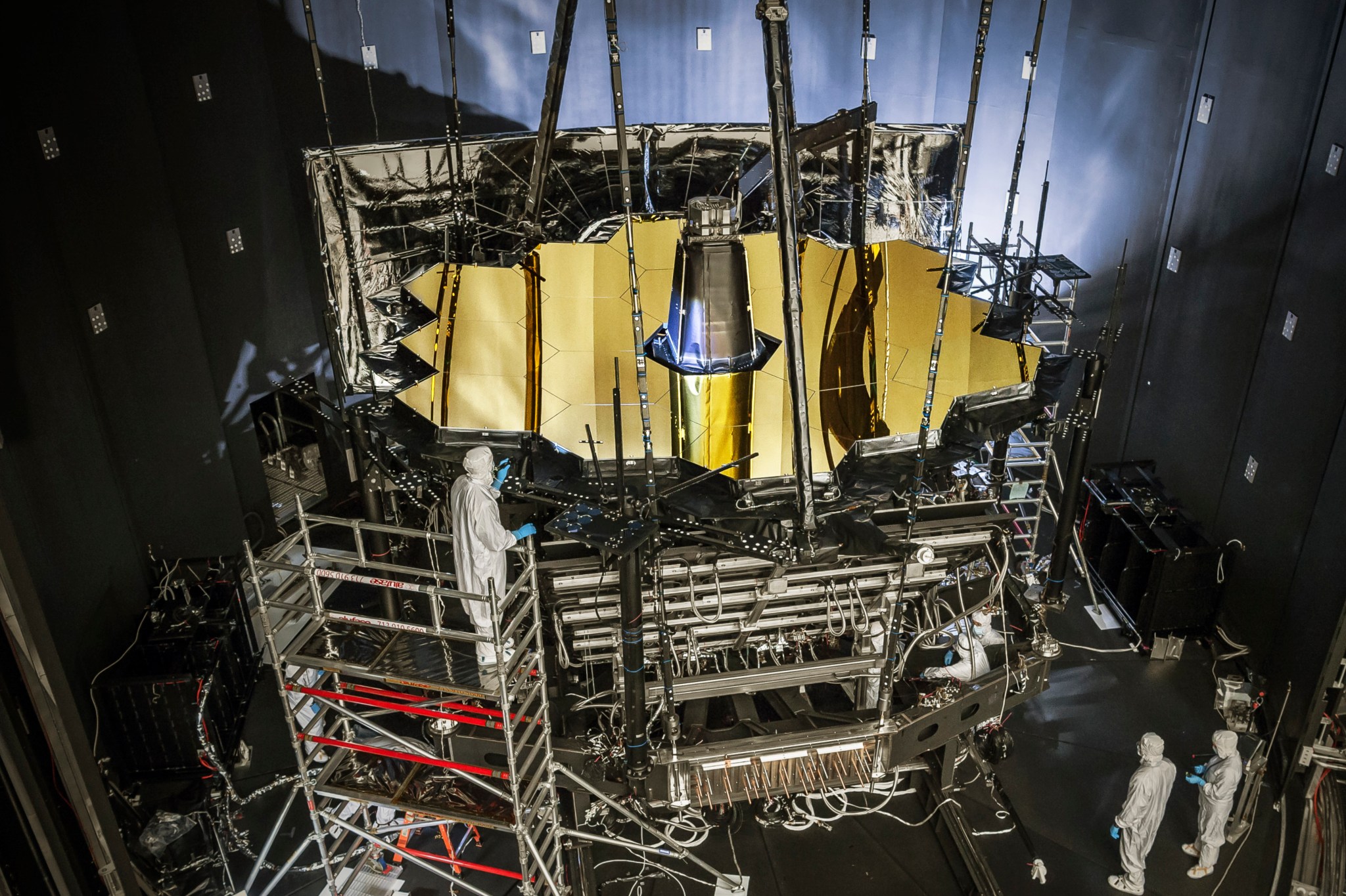 Engineers inspect NASA’s James Webb Space Telescope