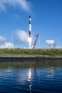 A Rocket Lab Electron rocket lifts off from New Zealand with two TROPICS Cubesats