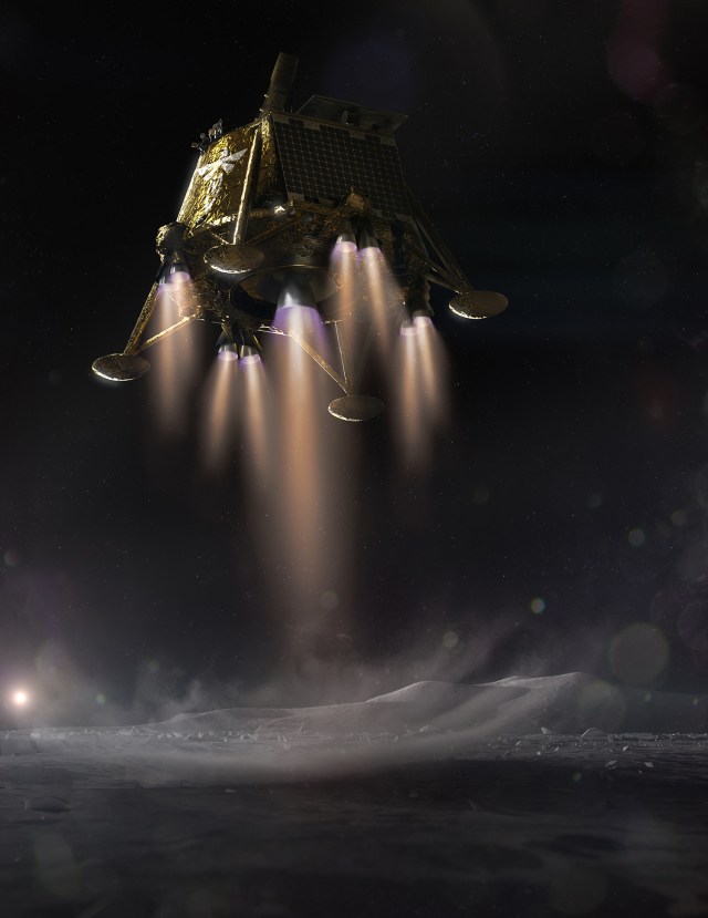 This illustration shows Firefly Aerospace’s Blue Ghost lunar lander