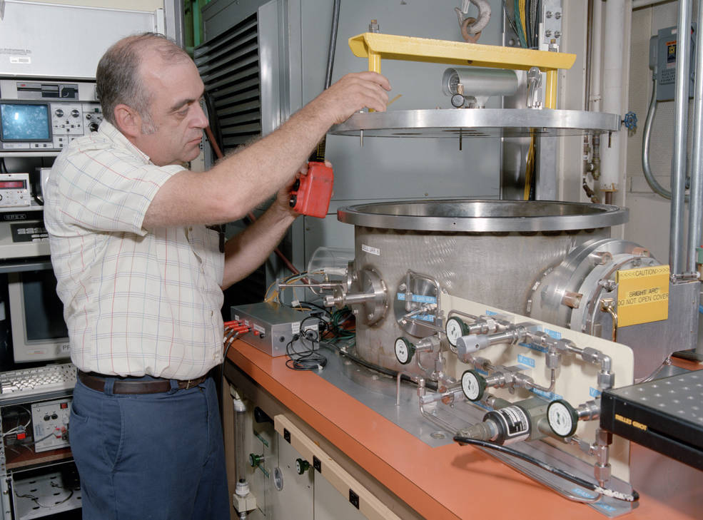 Fred Jent is seen here just before his retirement in 1998 after 36 years at NASA. Image credit: NASA
