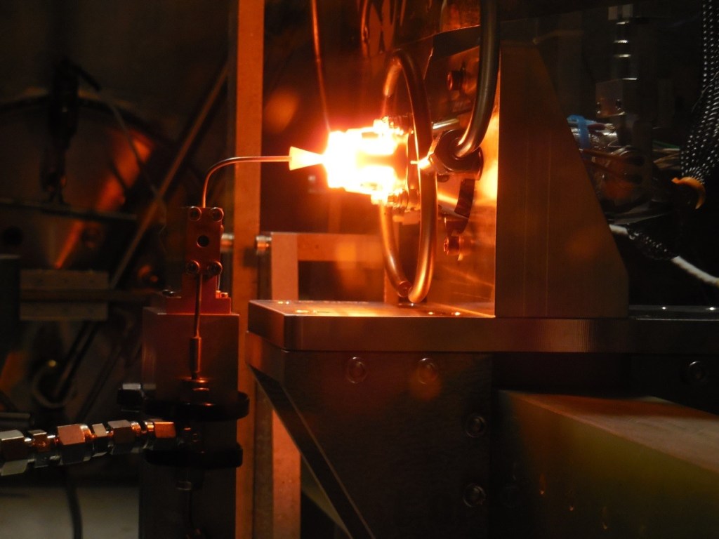 On June 3, members of the Green Propellant Infusion Mission (GPIM) project completed the fourth hot-fire acceptance test on a 1 Newton thruster at Aeroject Rocketdyne’s Facility in Redmond, Washington.