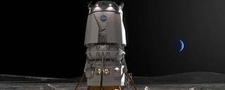 Artists concept of the Blue Moon lander.