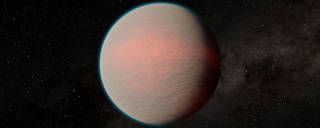 This artist’s concept depicts the planet GJ 1214 b, a “mini-Neptune” with what is likely a steamy, hazy atmosphere. A new study based on observations by NASA’s Webb telescope provides insight into this type of planet, the most common in the galaxy.