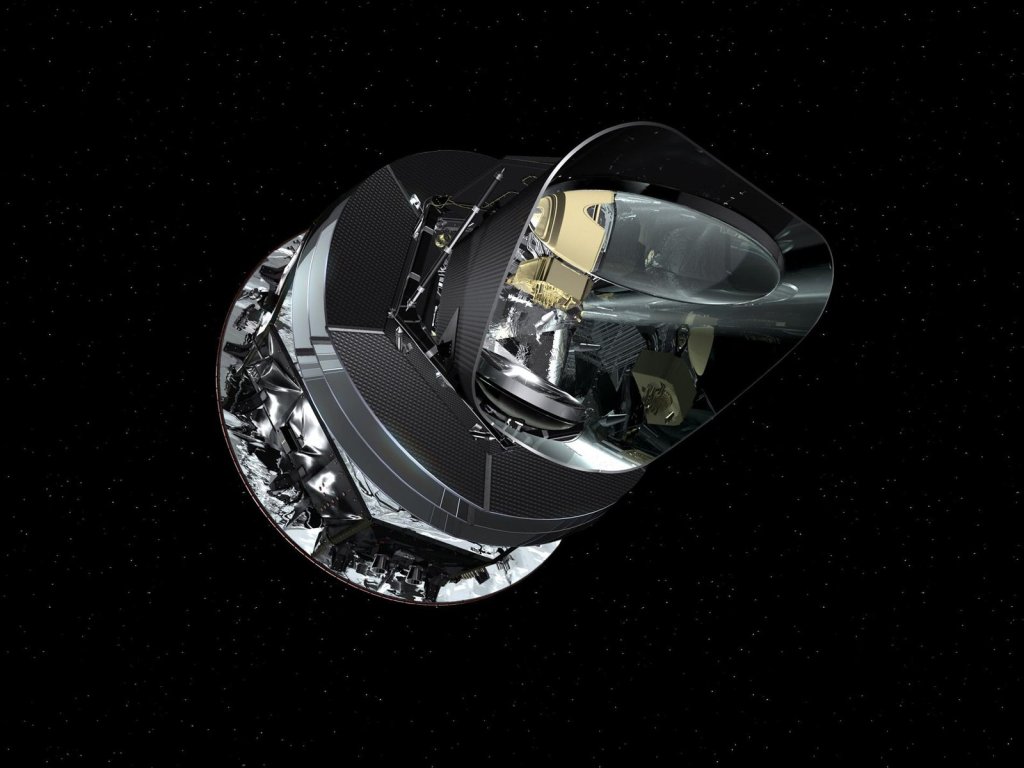 This is an artist's concept of the Planck spacecraft.