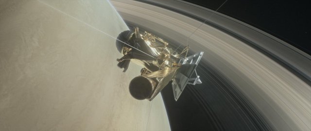 Cassini Grand Finale Dive (Illustration)