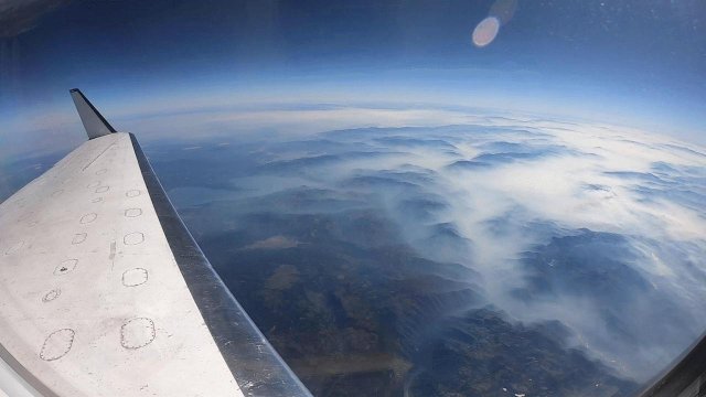 NASA flew an aircraft equipped with Uninhabited Aerial Vehicle Synthetic Aperture Radar (UAVSAR) flew above California fires on Sept. 3 and 10.
