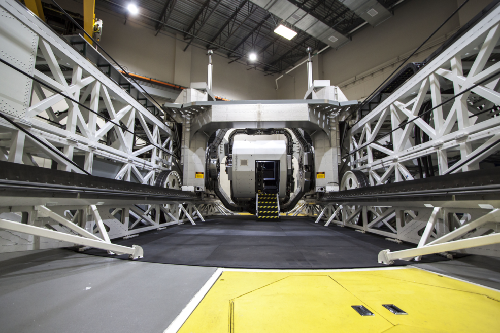 A view of the cockpit of the Kraken.