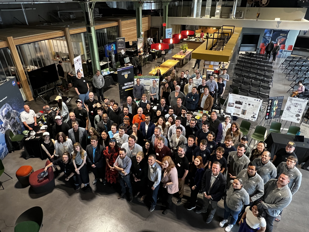 Deep Space Food Challenge participants and agency representatives pose for a group photo during a public event on May 20.