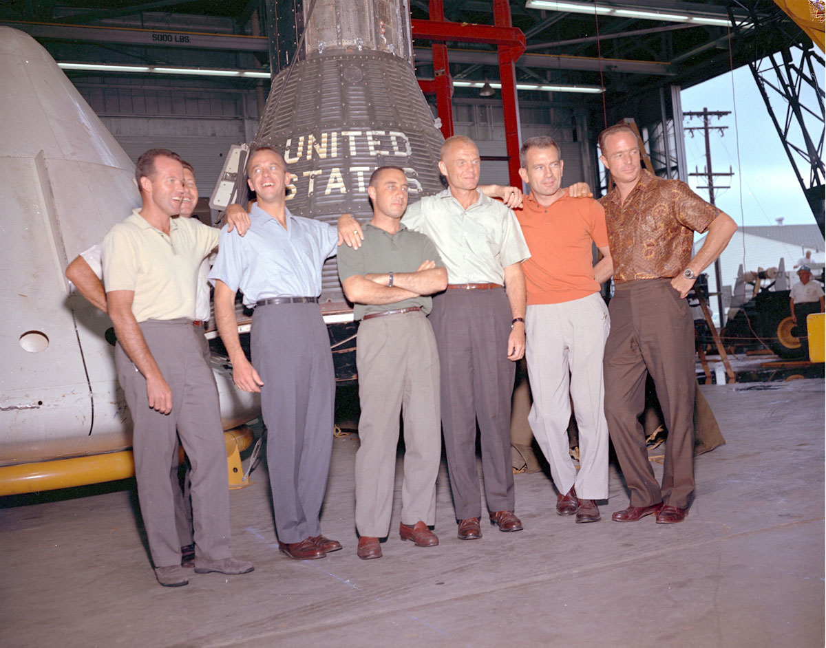 The seven Mercury astronauts