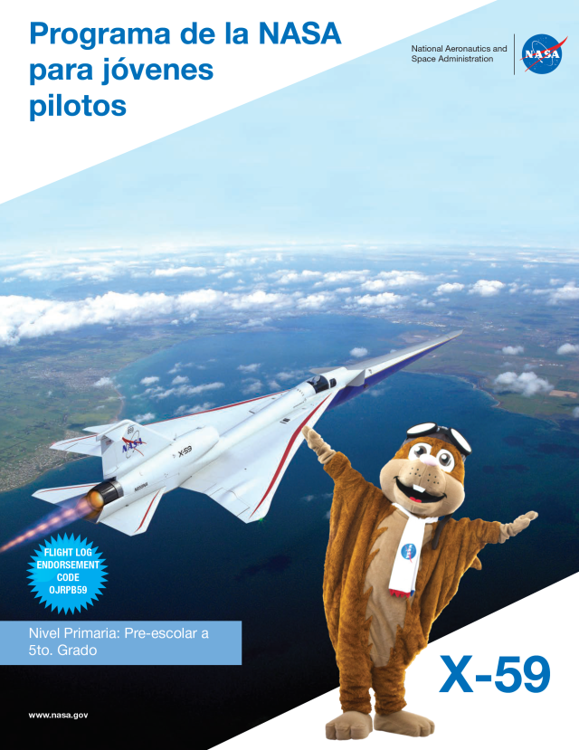 NASA's Jr. Pilot: X-59 (Spanish) Cover