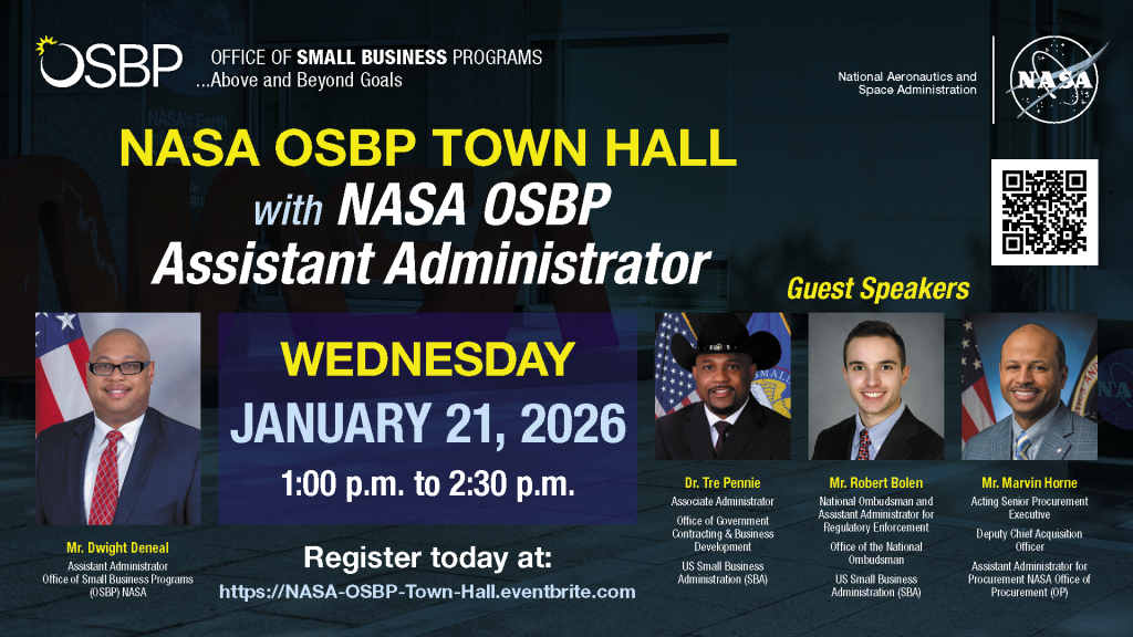 NASA OSBP Town Hall graphic