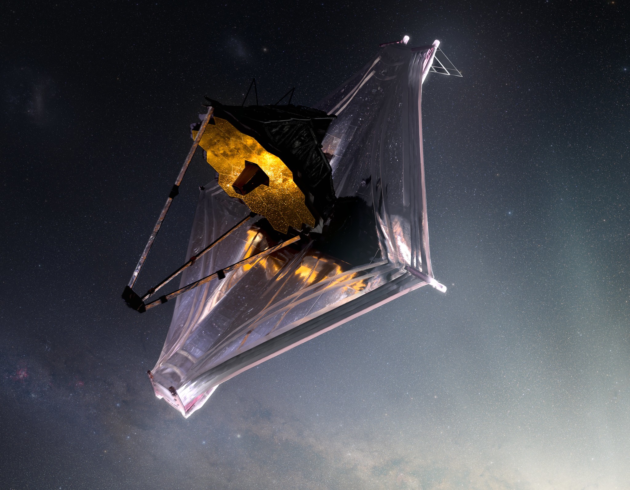 Illustration of the James Webb Space Telescope