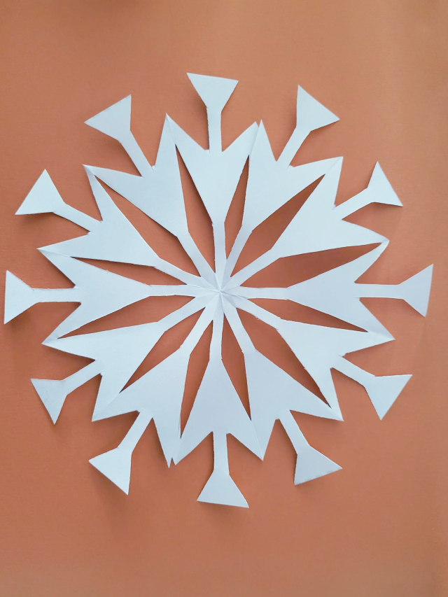 X-59 Snowflake made out of paper.