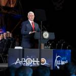 Vice President Mike Pence challenges NASA to put American astronauts on the Moon by 2024.