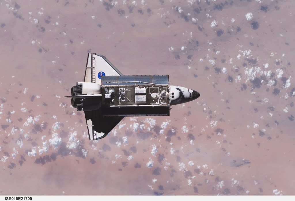 Space shuttle Endeavour delivered the ESP-3, as well as the S5 truss spacer, and a control moment gyroscope on Aug. 10, 2007.