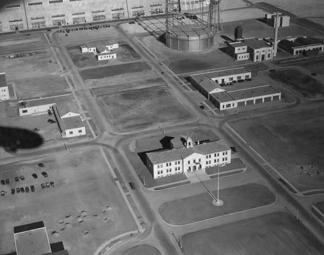 Image of Building 3, with Building 17 in the foreground, from 1939