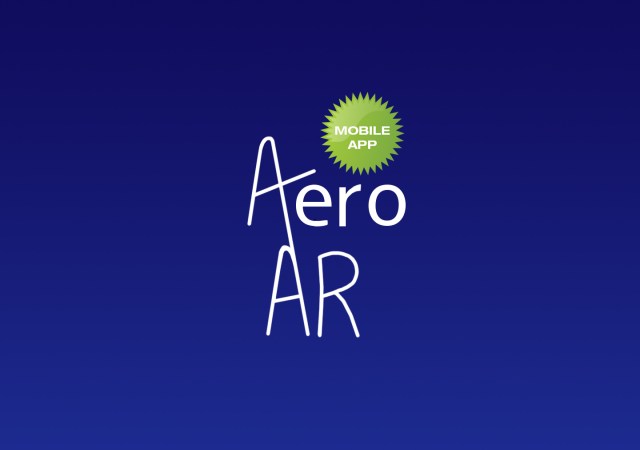 Aeronautics AR graphic with a green starburst that says Mobile App
