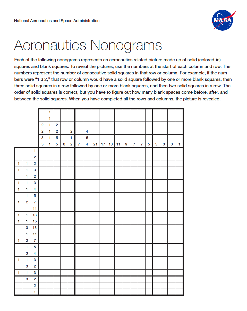 Aeronautics Nonograms screenshot.