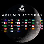 Image showing the flags of the nations that have signed the Artemis Accords