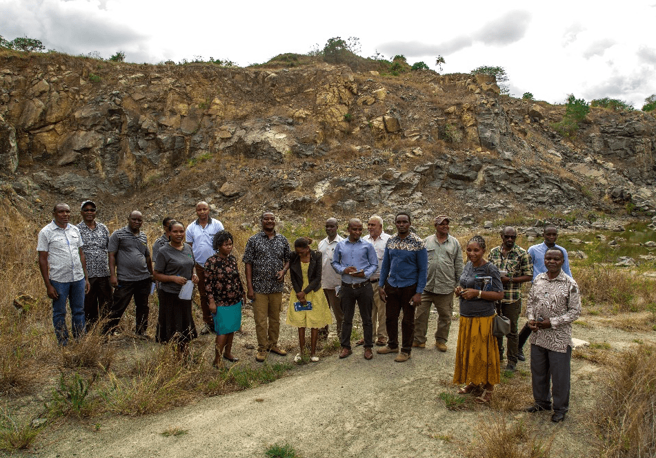 Chalinze District Staff in Tanzania conducting site visits (ground truthing) as part of Climate Change Vulnerability, Impacts and Assessments (VIA) Study.