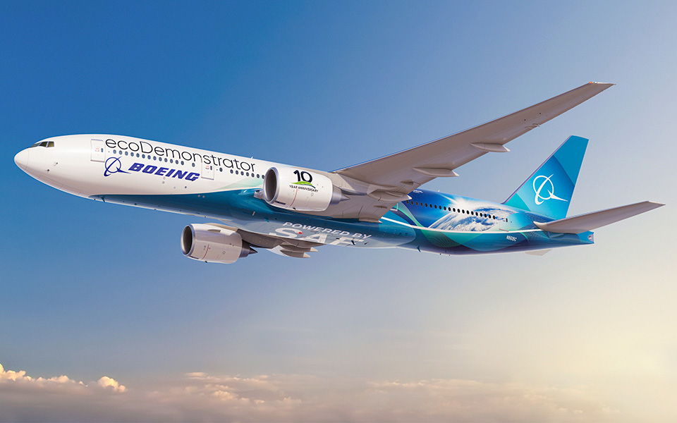 The Shape Alloy Memory Activity shows an artist illustration image of the Boeing EcoD aircraft in flight.