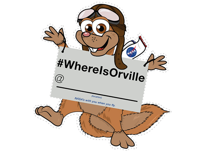 Flat Orville (color image of Orville to cut out and take with you on your travels)