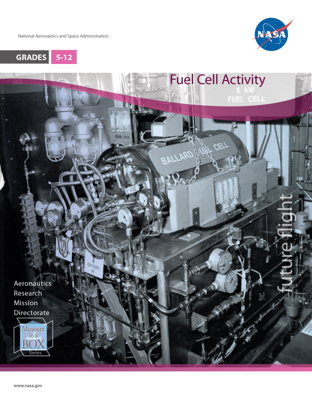 Fuel Cell Activity cover showing an image of a fuel cell.