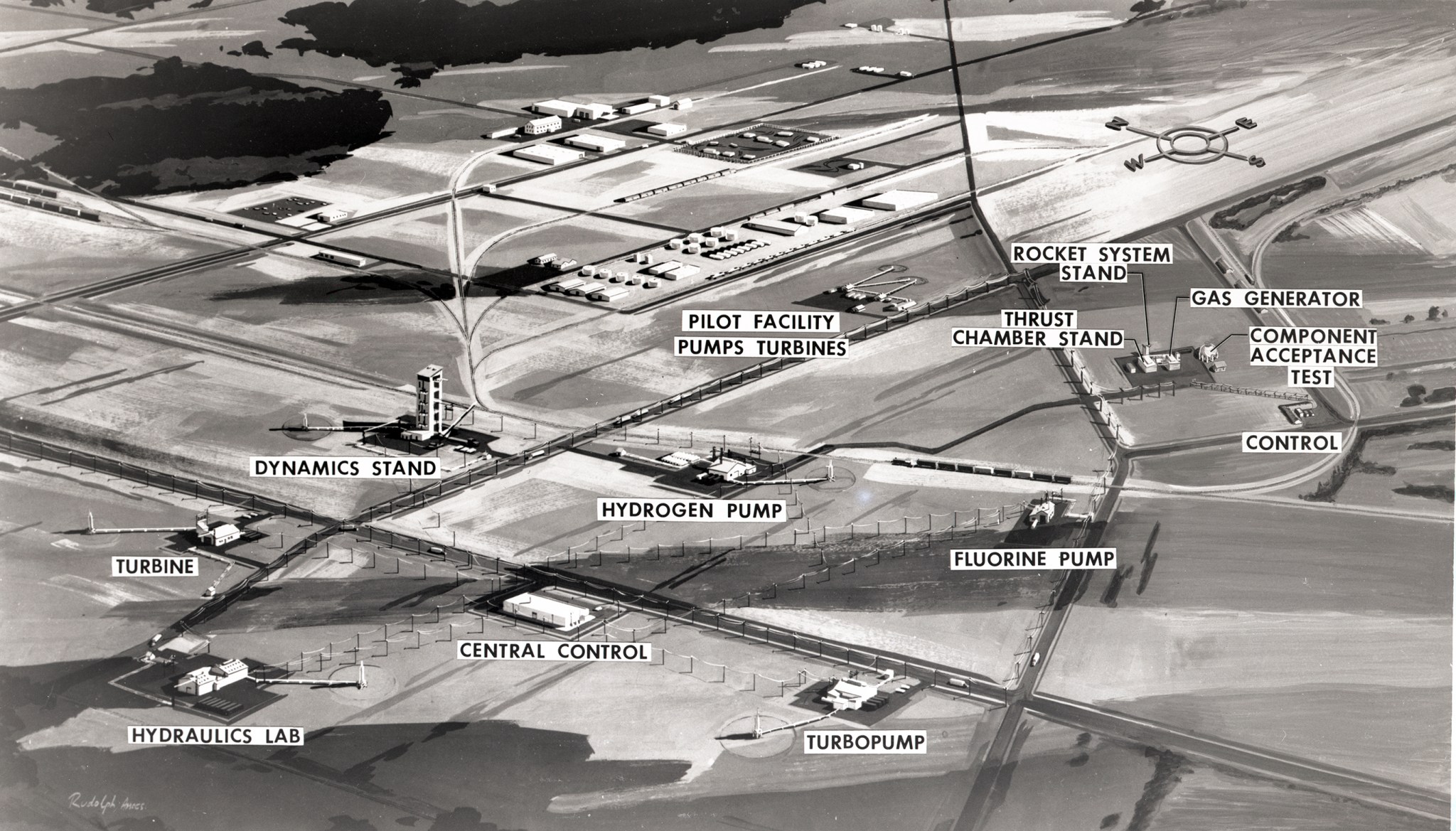 Illustration of group of test facilities.
