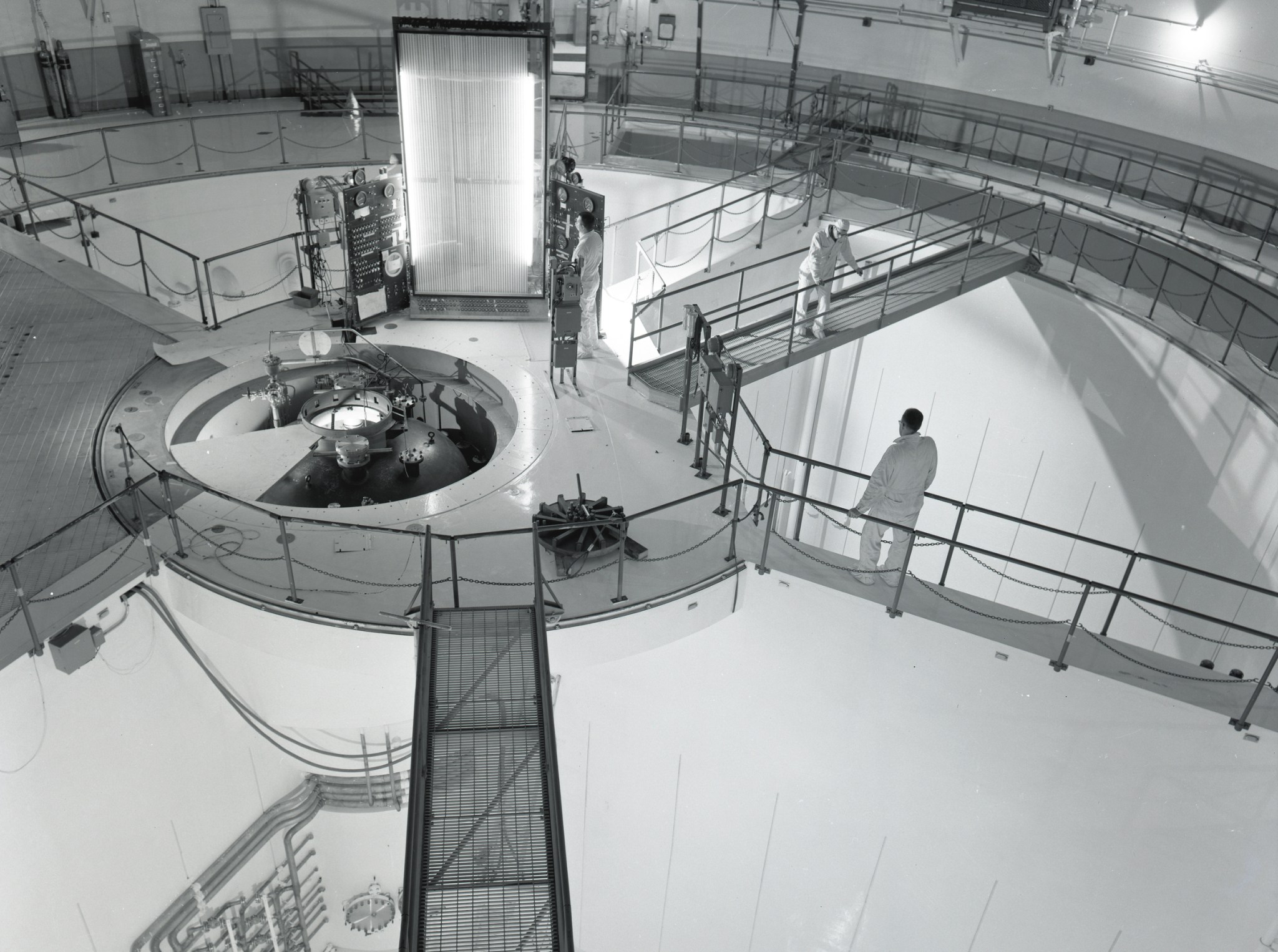 Interior view of the reactor containment vessel.