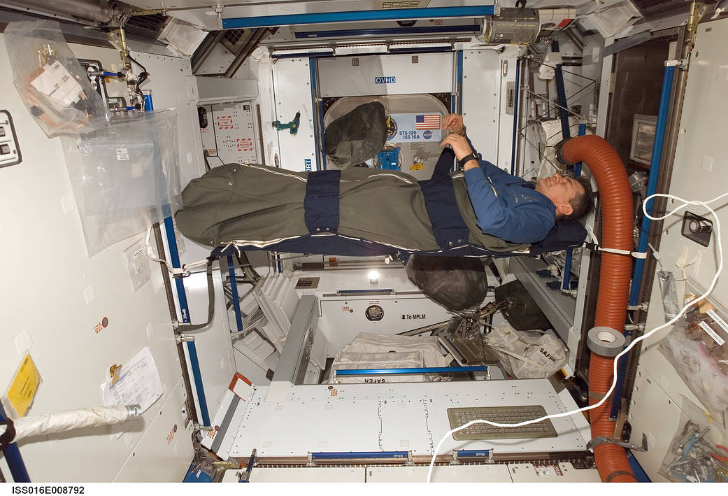 Nap Time on ISS