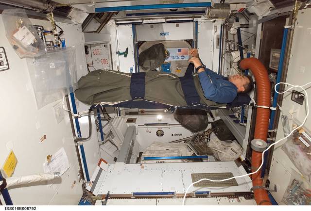 Nap Time on ISS