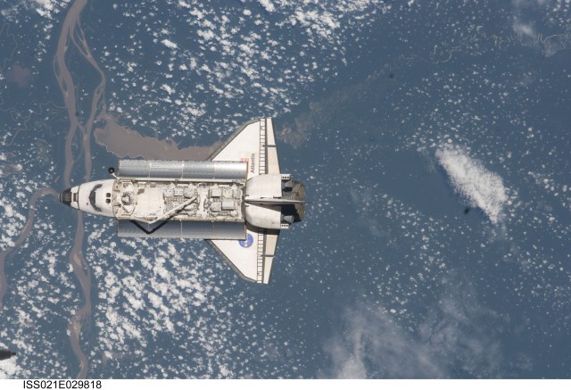 Space shuttle Atlantis delivered the first two EXPRESS Logistics Carriers to the orbital outpost on Nov. 18, 2009.