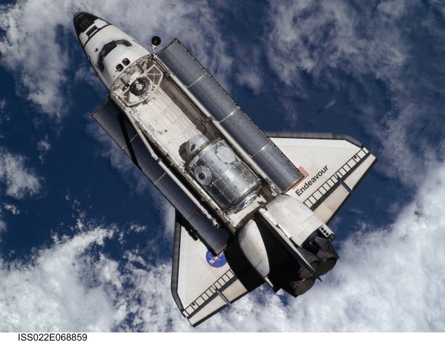 Space shuttle Endeavour arrived at the orbital outpost on Feb. 9, 2010 carrying Tranquility and the cupola