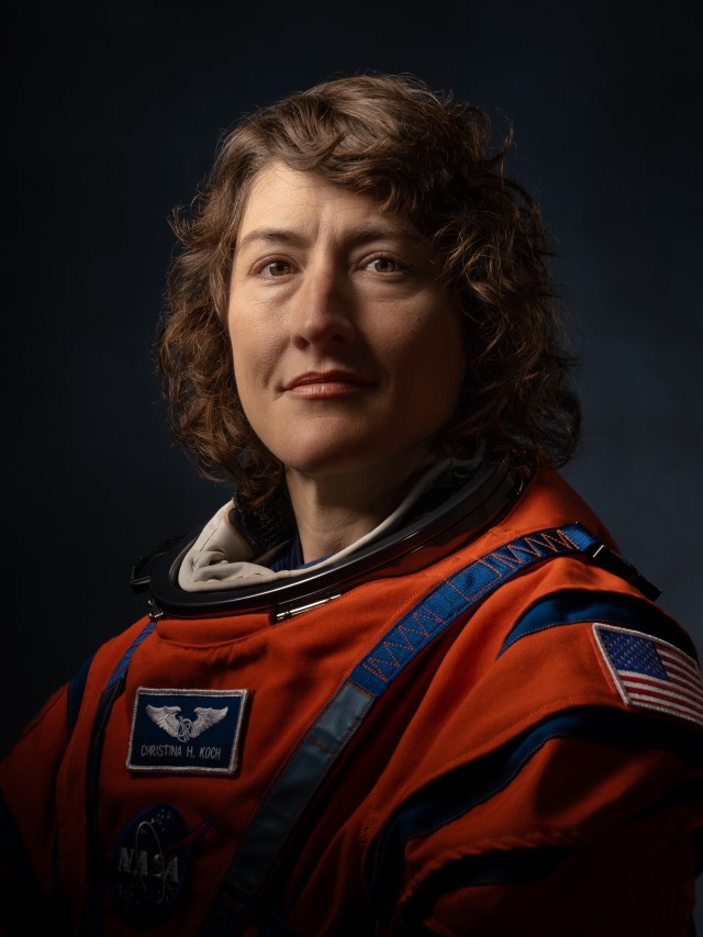 Official portrait for Artemis II: Christina Koch