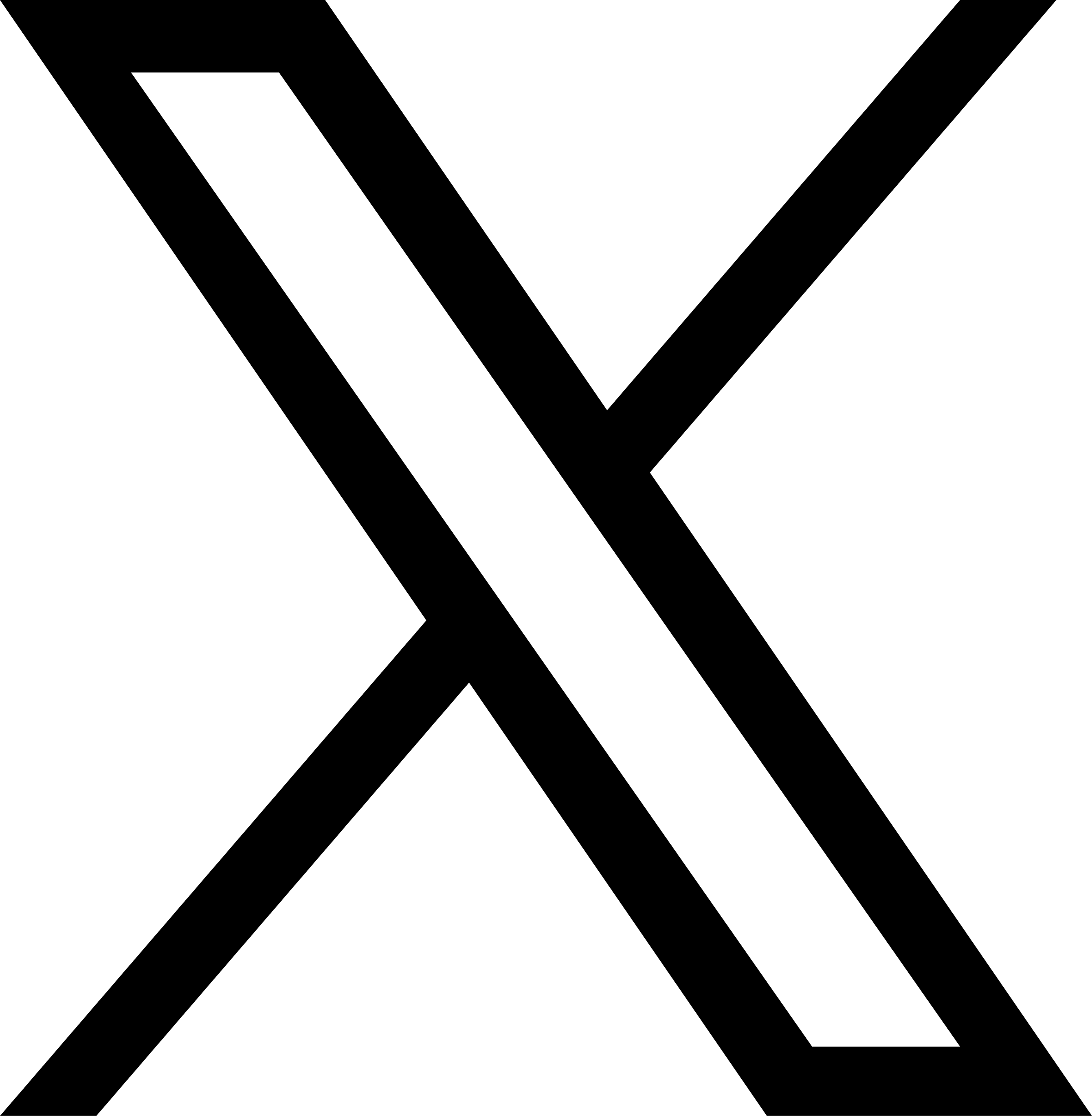 X Logo in black