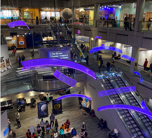 Inside the museum of Science in Boston