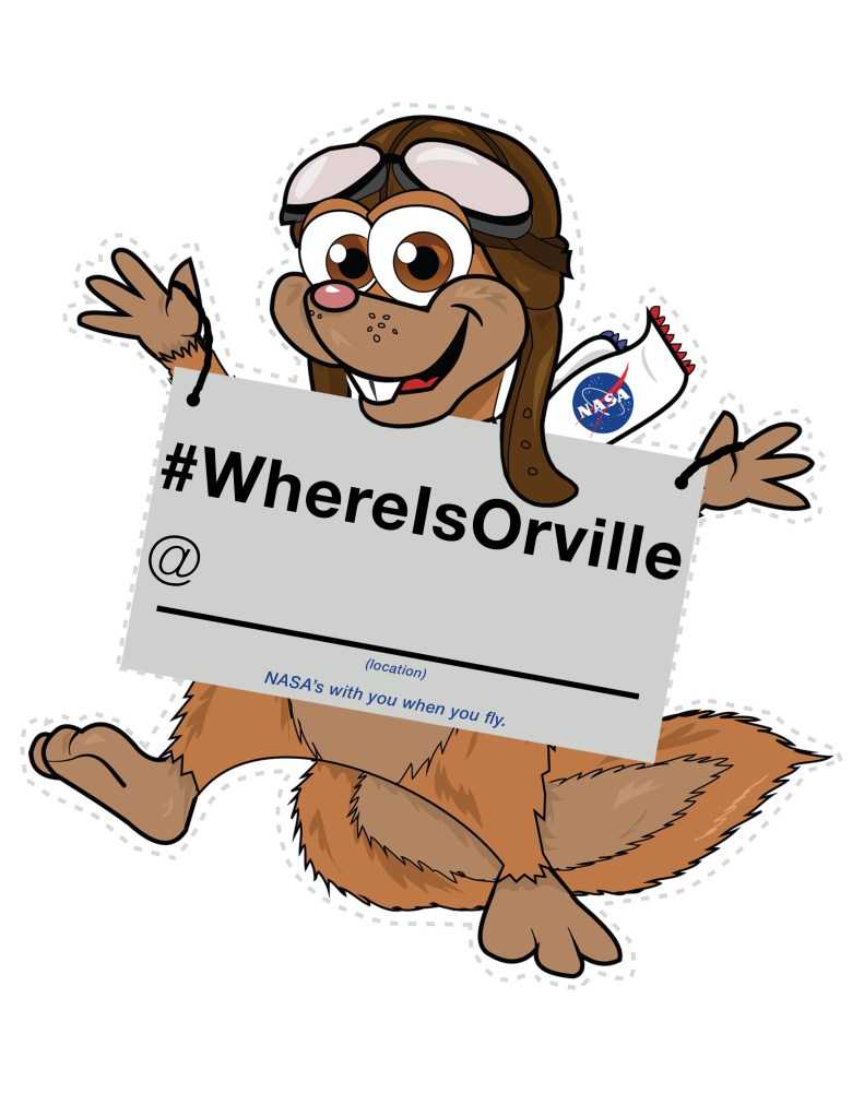 Flat Orville (color image of Orville to cut out and take with you on your travels)