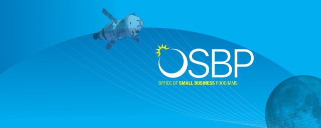 Office of Small Business blue web banner with Orion and moon