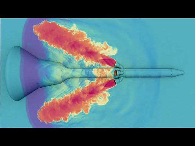 Orion Spacecraft Unsteady Pressure simulation