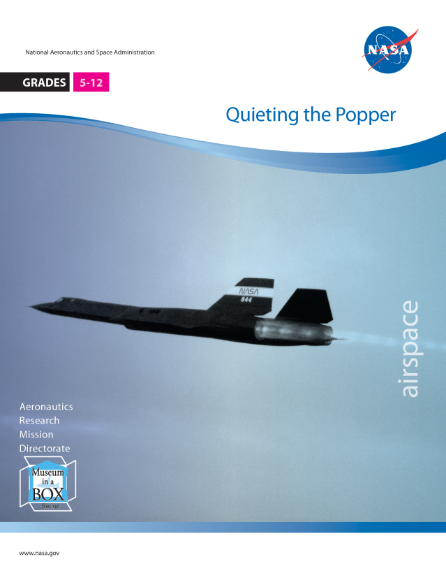 Quieting the Popper cover showing NASA’s SR-71 in flight.