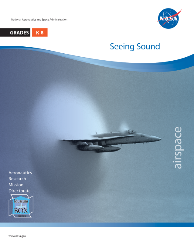 Noise: Seeing Sound cover showing an aircraft breaking the sound barrier in a duotone color.