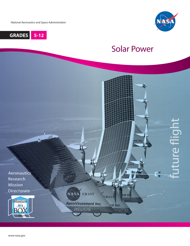 Solar Power Activity cover with an image of the Pathfinder in flight.