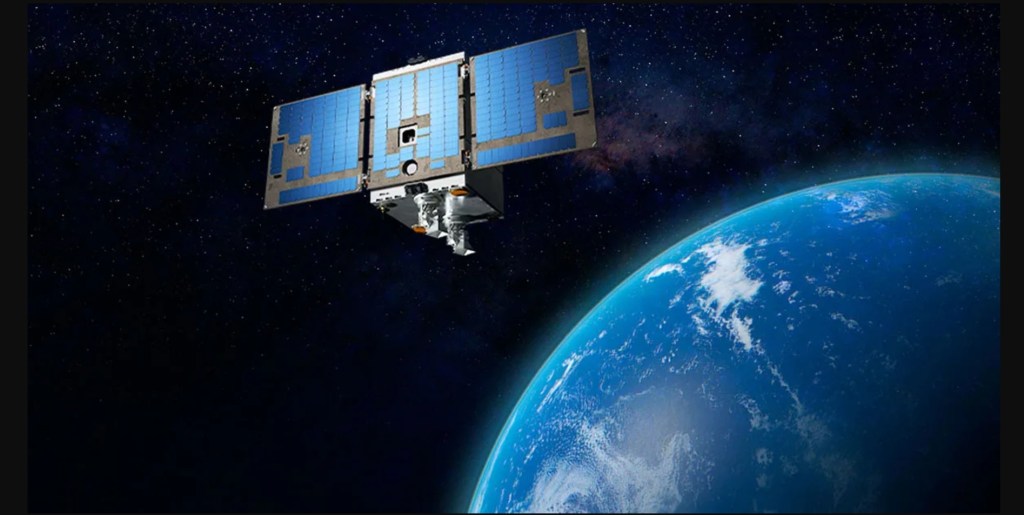 Artist's rendering of TSIS-2 in orbit.