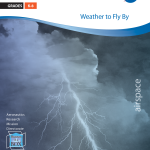 Weather to Fly By cover showing an image of a lightening storm.