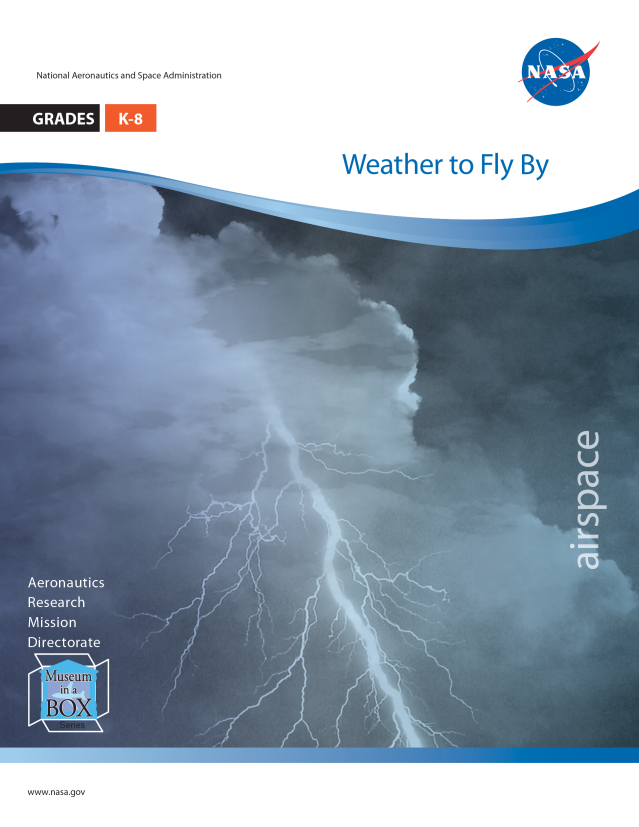 Weather to Fly By cover showing an image of a lightening storm.