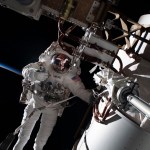 NASA Astronaut Frank Rubio conducts a spacewalk during EVA-81 on Nov. 15 to prepare for installation of an International Space Station Roll-Out Solar Array on the Space Station.