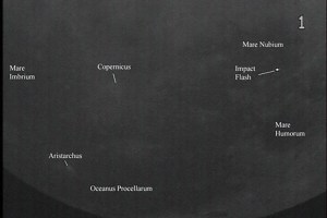 Diagram of the May 2 Lunar Impact Flash.