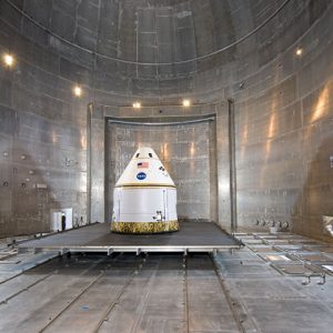 Inflated-full-scale-Crew-Exploration-Vehicle (CEV)