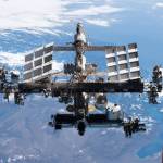 The International Space Station is pictured from the SpaceX Crew Dragon Endeavour during a fly around of the orbiting lab that took place following its undocking from the Harmony modules space-facing port.