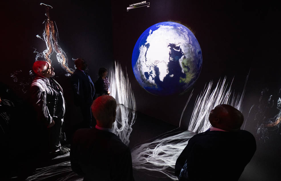 The Earth Information Center is new immersive experience that combines live data sets with cutting-edge data visualization and storytelling to allow visitors to see how our planet is changing.